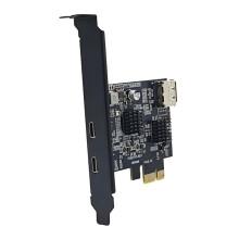 PCI-E X1 Naar Type-C Uitbreidingskaart USB3.2 5Gbps Gen1 TYPE-C Poort Monitor Dock DP1.4 4K@60Hz Video-Adapter Converter