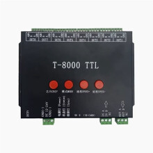 T-8000 TTL Programble LED Pixel Controller DC5V/12-24V for Various LED Strip Lights