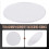 Transparent 3mm thick Mirror Acrylic round Disc Diámetro:60mm 2