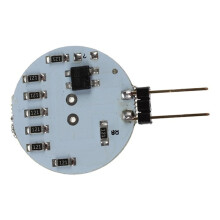 10 Szt. Lustrzane Przednie Światło LED G4 12v w Kształcie Dysku 12V LED G4 Koło Płaskie Podwójne Igły Okrągłe Ciepłe Białe Światło