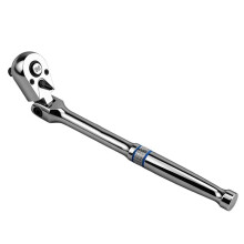 3/8" Drive 90-Tooth Flex Ratchet Handle, 180 Adjustable CR-V Ratchet with Quick Release & Reversible
