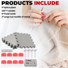 Blocking Mats for Knitting & Crochet Projects with T-Pins Knitting Blocking Mats and Pins Crochet Board for Crocheting