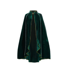 (Black)Medieval Cosplay Cloak With Irregular Design And Polyester Fabric For Anime Fans