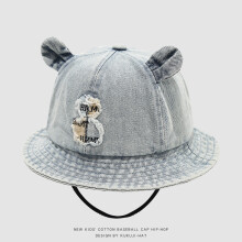 (Style G)Blue Deniids Fisherman Cap Sun Blocking Breathable Fabric Wind Design Resistant
