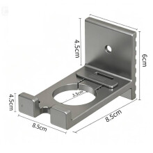 Modern Space Aluminum Bathroom Shelf With No Drilling Installation Shampoo For