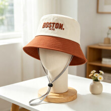(Orange)Casquette parasol enfant en bas âge avec motif lettre brodée protection enfants actifs