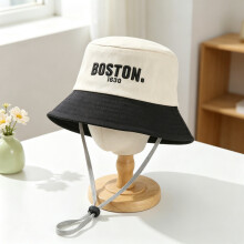(Black)Casquette parasol enfant en bas âge avec motif lettre brodée protection enfants actifs