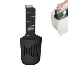 (Black Metal)Toilet Tank Cleaner Tablet Holder With Metal Hook Suitable For Home Daily Use