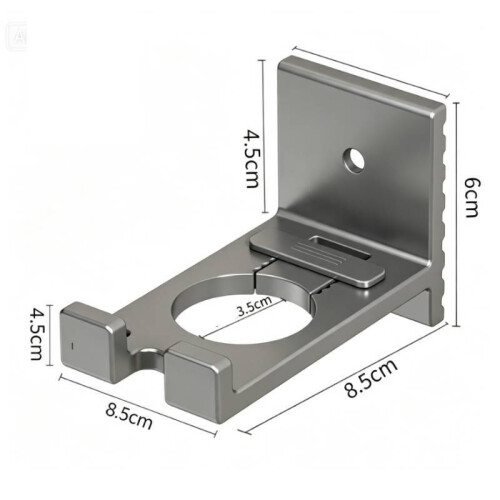 Modern Space Aluminum Bathroom Shelf With No Drilling Installation For Shampoo 2