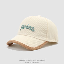 (Style J)Kids Baseball Hat Adjustable Fit Breathable Corduroy Material Fall Play Outdoor