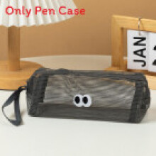 (Gray) Stationery Versatile Nylon Bag With Handle For School Office Travel And Needs