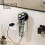 (Single Spiral )Suction Cup Bathroom Shelf With Movable Design For Razors Toothbrushes And 6