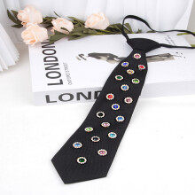 (StyleTwo)No Ip Handmade Double Layer Flower Tie With Rhinestone Details For Casual And Occasions Festive
