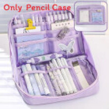(PurplePanda) Panda 12 Layer Character Pen Case With Cotton Fabric For Students And Ideas Gift