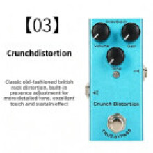(Crunch Distortion)Unidad de efectos de guitarra con construcción metálica para reverberación de sobrecarga y reverberación de uso