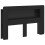 VidaXL vidaXL Headboard Cabinet with Storage Black Engineered Wood 4