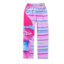 (RED, 120CM FIT 6-7 AGES) Childrens Trousers With Cartoon Trolls Print Design Suitable For Daily Dressing