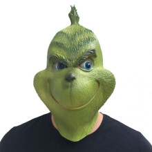 (E) Mask Grinch New Adult Cosplay Helmet How The Grinch Stole Prop Costume Christmas