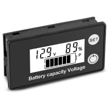 Battery Monitor, Cart Battery Testers Digital Battery Capacity 8-100V Voltage Monitor Remaining Capacity Tester