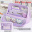 (Purple) Pen Organizer Kids With Spacious Design And Fabric Students Material Elementary 1