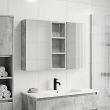vidaXL Badezimmerschrank-Set 3 stk. 80 x 10,5 x 50 cm Holzwerkstoff