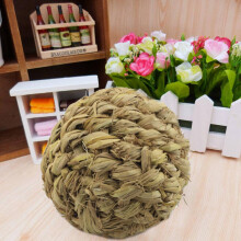 2X Pet Chew Toy Natural Grass  with Bell for Rabbit Hamster Guinea Pig Tooth Cleaning