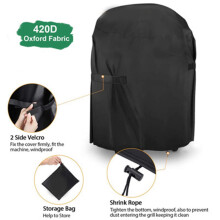 2X BBQ Cover, Waterproof Barbecue Grill Cover with PVC Coating Outdoor Oxford Fabric Windproof, Rip-Proof,UV Resistant