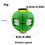 (Green)Pla Material Gyroscope Toy With Lighted Or Nonlighted Versions For Relaxation 7