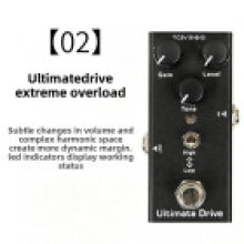 (Ultimate Drive)Guitar Effects Unit With Metal Construction For Overload Reverb And Use Reverb