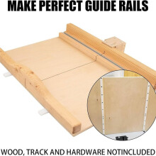 2Pack Crosscut Sled for Table Saw,Miter Slot Runners,UHMW Miter Bar with Predrilled Holes & Screws Ideal for U Tracks