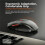 Dual Mode BT&2.4G Wireless Silent Gaming Mouse, Ergonomic 6 Button Adjustable DPI Recharge Gaming Mice for PC Notebook 6