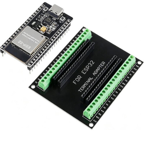 ESP32 Development Board Type C 38Pin Narrow Version WiFi +  Microcontroller with ESP32 Breakout Board GPIO