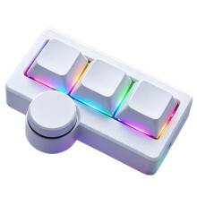 Hot-Swappable Gaming Keyboard RGB Type-C Bedraad Draagbaar Multi-Combinatie/Multimedia Game Blauwe Schakelaar Wit
