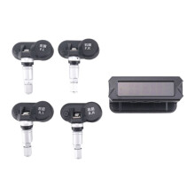 USB Solar Power Tire Pressure Monitoring System Wireless Car TPMS LCD Display Pressure Alarm with Internal Sensor