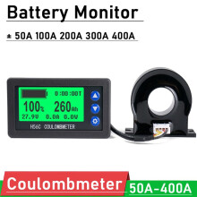 Batteriemonitor Hall Coulomb Meter 8-100V 300A Lifepo4 Blei-SäUre Li-Ion Lithium KapazitäT Leistungsanzeige