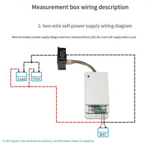 120V 300A VAC8810F 2.4 Inch Color LCD Wireless Battery Capacity Tester Coulometer Current Voltage Power Meter Detector