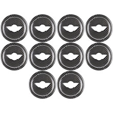 20X Carbon Fiber Steering Wheel Cover Sticker for Cooper R55 R56 R Series Accessories