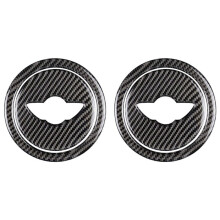 4X Carbon Fiber Steering Wheel Cover Sticker for Cooper R55 R56 R Series Accessories