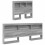 VidaXL vidaXL Storage Headboard with Shelf Grey Sonoma 80 cm Engineered Wood 2