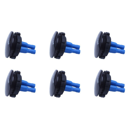 6X 5V-25V  Voltmeter LED Digital Display Panel Mounted Round Waterproof Car Motorcycle Car