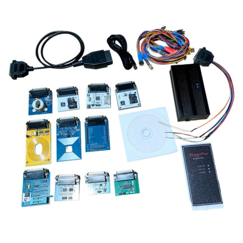 Auto Repair Tool Full Set Iprog+  12 Adapter V85 Iprog 777 Car Key Programmer Tool Supports IMMO+ Until 2020