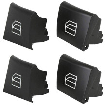2X Coberturas de BotãO de Interruptor de Janela de Carro para - ML GL R Classe W164 X164 W251 BotãO de Reparo de Interruptor Mestre de