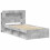VidaXL vidaXL Bed Frame with Storage with Headboard Concrete Grey 75 x 190 cm 4