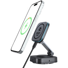 Soporte magnético para teléfono compatible con MagSafe, cargador de 15 W