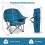 Oversized Camping Chair with Cup Holder - Blue, 500 lbs Capacity 5