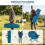 Oversized Camping Chair with Cup Holder - Blue, 500 lbs Capacity 7