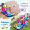 Inflatable Princess Bounce House with Slide & Ball Pit 6