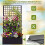 Metal Raised Garden Bed with Trellis - Black 3