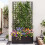 Metal Raised Garden Bed with Trellis - Black 4