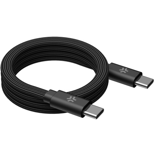 USB-C to USB-C Cable 60W, Magnetic Braided, 1m Black 1